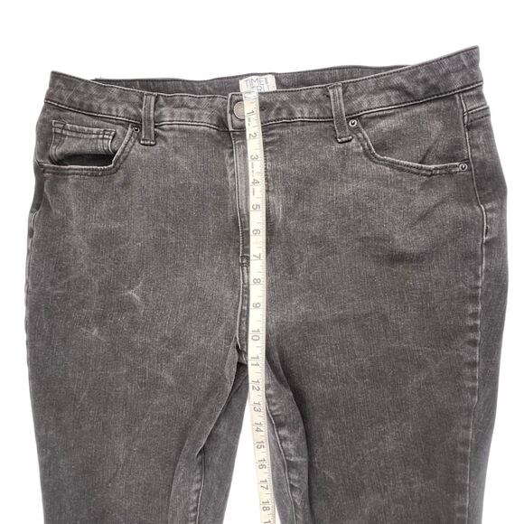 Time And True Jeans 18 Black Denim Casual Everyday Modern High Rise Basic Pants - Picture 4 of 9